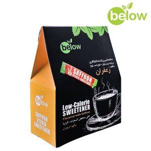 ساشه شیرین کننده اریتریتول و استویا زعفران - 50 عددی بی لو