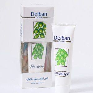کرم مرطوب کننده روغن زیتون - دلبان حجم 50 میلی لیتر